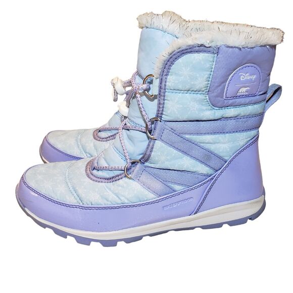 Sorel Disney Girls Whitney Short Frozen Elsa 6 Snow Boots Purple - Picture 1 of 10